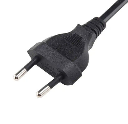 شهادة VDE كابل تمديد سلك الطاقة الأوروبي 2.5A 250V 2 دبوس
