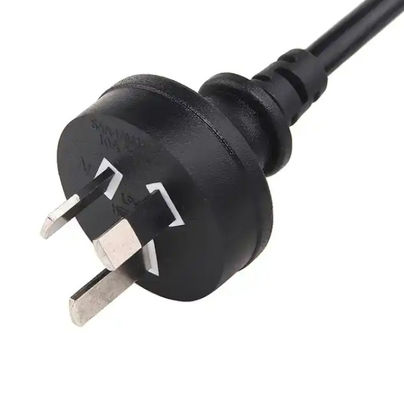 سلك الطاقة المحمول الأسترالي 10A 250V SAA 3 دبوس وصلة لأجهزة المنزلية