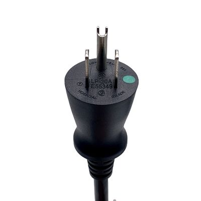 3 دبوس الولايات المتحدة الأمريكية سلك الطاقة NEMA 5-15P إلى IEC C13 نقطة خضراء الولايات المتحدة الأمريكية الشاشة الطبية