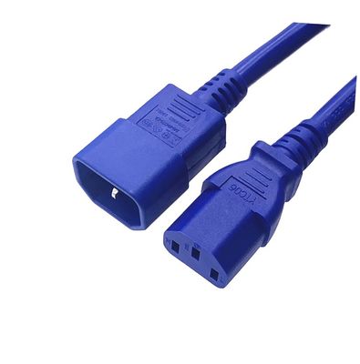 الكهربائية IEC سلك التمدد الكهربائي C13 C14 الذكور والإناث 16A كابل 250 فولت