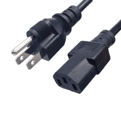 كابل كهرباء اليابان 3 دبوس من البيتكوين ، IEC 320 C13 كابل كهرباء تغير التيار 1.8m أسود مخصص