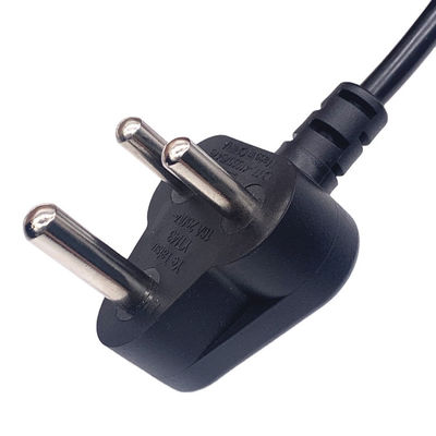 كابل الكمبيوتر المحمول الهندي للطاقة 3 دبوس 6A 250V C13 كابل الاتصال 6FT الطول المخصص