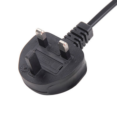 سلك الطاقة المخصص في المملكة المتحدة 2 دبوس 3A 5A 10A 13A 250V BS1363 للحاسوب