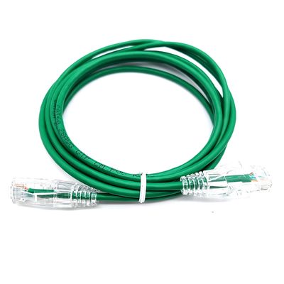 عازل المياه Cat6A UTP 4PR RJ45 رابط 28AWG كابل الحبل مع سترة PVC ينطبق على شبكة LAN