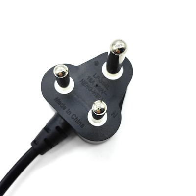 16A 250V 3Pin PVC الهند سلك تمديد الطاقة 1M الطول OEM مخصص