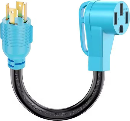 1 FT 10 Gauge STW USA Power Cord RV Generator Adapter مع NEMA L14-30 القابس الذكري و NEMA 14-50 القبس الأنثوي SJTW نوع الأسلاك