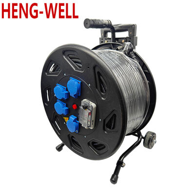 بكرة كابل بسلك مقاس 3 1.50 2.50 مم مربع، سعة قصوى 100 متر، مصممة لسهولة لف الكابلات وحلول التخزين.